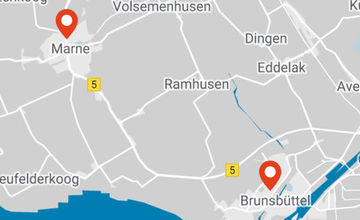 Standort des Schülerforschungszentrum in Brunsbüttel und Marne
